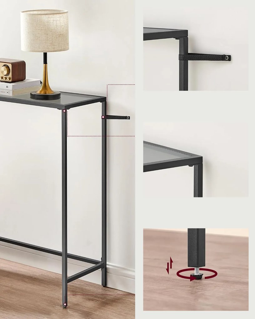 Konferenčný stolík Vasagle Bentle čierny