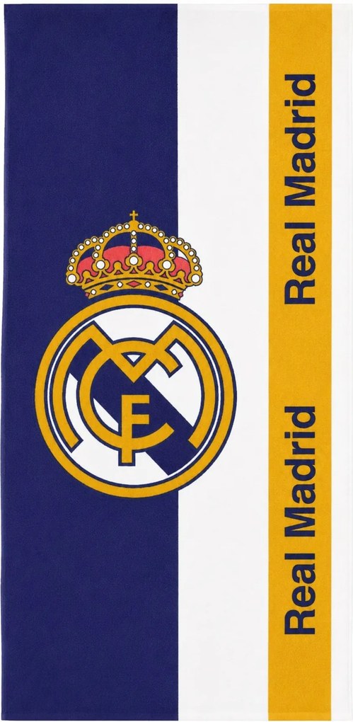Plážová futbalová osuška FC Real Madrid – motív Elite Club - 70x140 cm