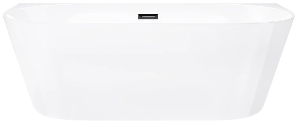 D‘Eluxe - VANE - Voľne stojaca akrylátová vaňa DREAMLINE MN49X 169,5xcm Voľne stojaca vaňa biela 169.5 80 58 169,5x80cm biela + Sifón CLIK CLACK - farba Čierna
