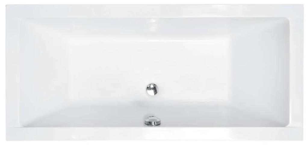 Obdĺžníková vaňa LUNA II  biela Akrylatova Rozmery vane: 170x75cm