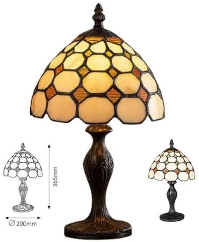 Nočná lampa Tiffany Rabalux 8072 kolekcia Marvel Ø20*36,5