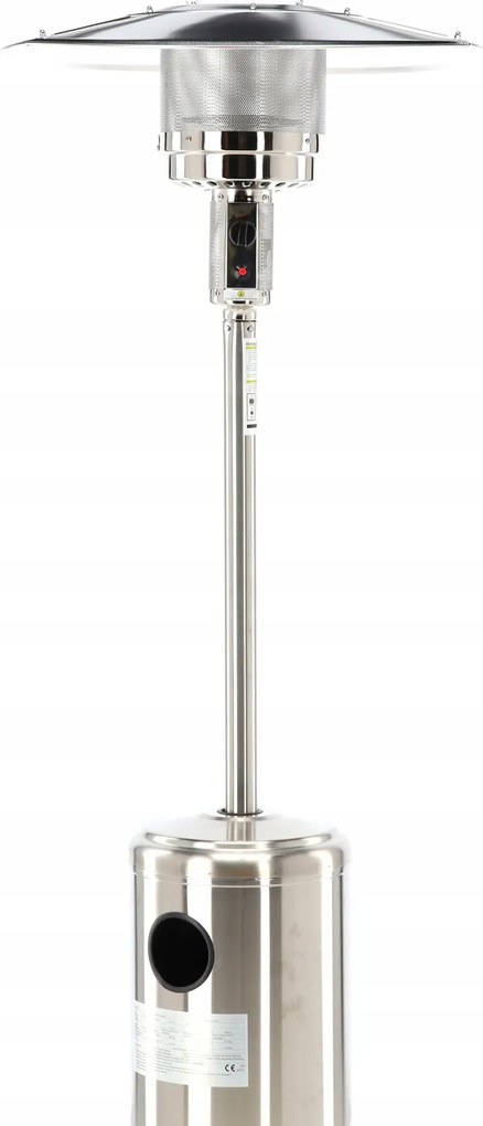 Garden Line Záhradný plynový ohrievač z nerezovej ocele, 221 CM