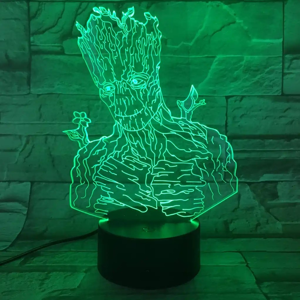 3Dmix 3D-MTV041 - Motív pre 3D LED nočnú lampu - Groot (Grút)