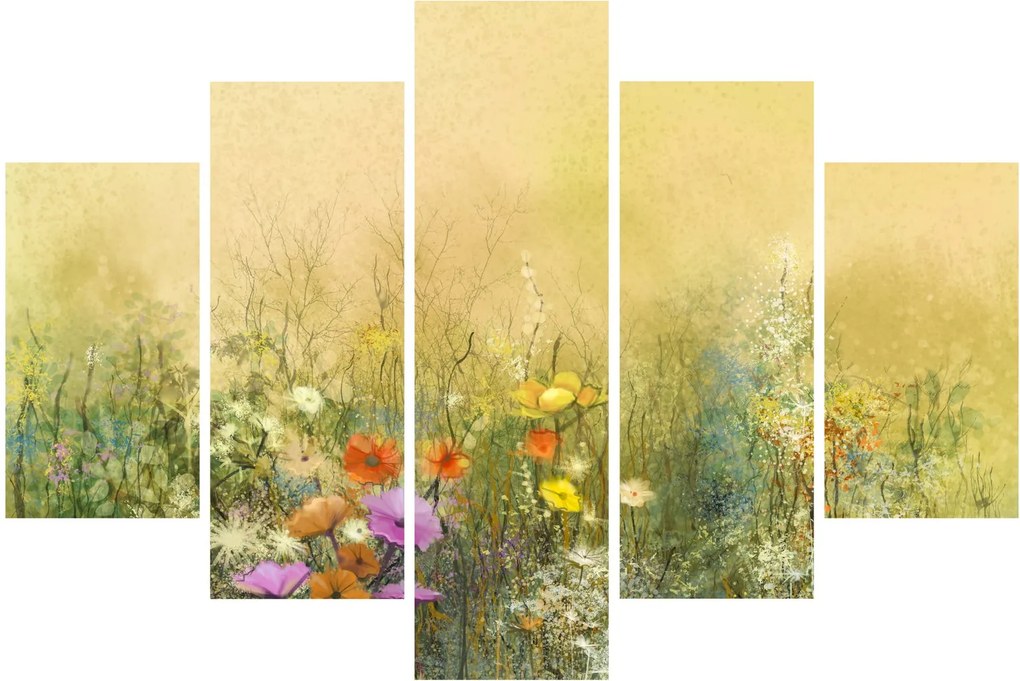 Obraz - Maľovaná lúka (150x105 cm)