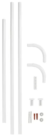 WENKO 19214100 - Tyč UNIVERSAL 2x2 cm biela