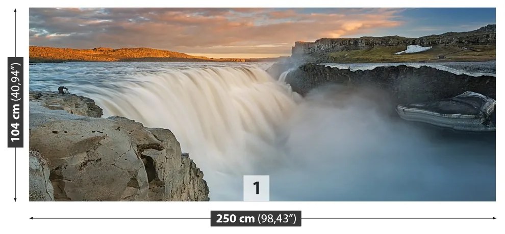 Fototapeta Vliesová Vodopád dettifoss 152x104 cm