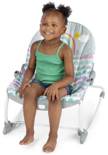 Bright Starts - Detská vibrujúca hojdačka ROSY RAINBOW 1xLR14