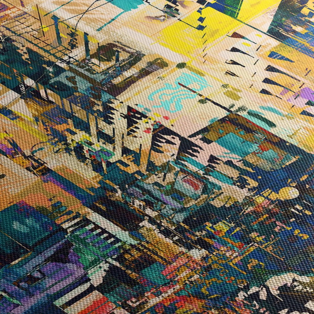 Obraz maľované abstrakcie (150x105 cm)