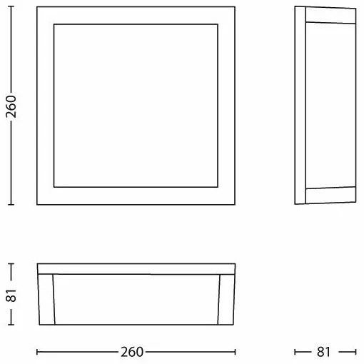 Philips - Vonkajšie stropné svietidlo SKIES 2xE27/14W/230V IP44 šedá