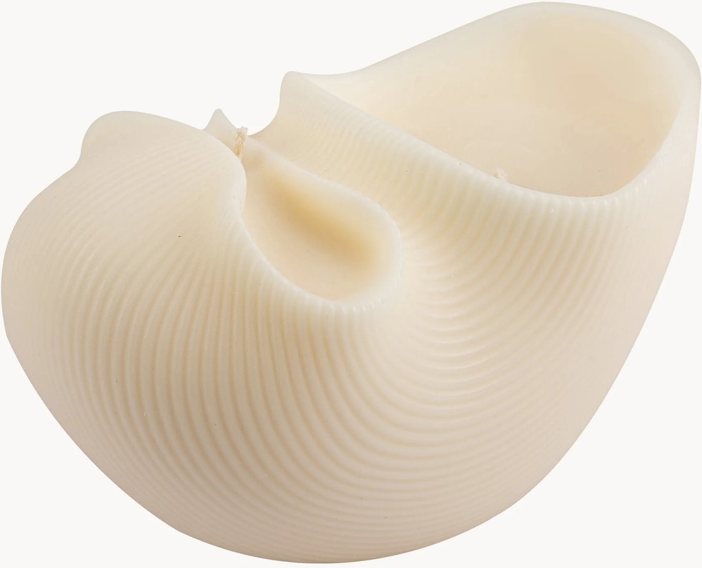 Ručne vyrobená sviečka Shell, V 16 cm