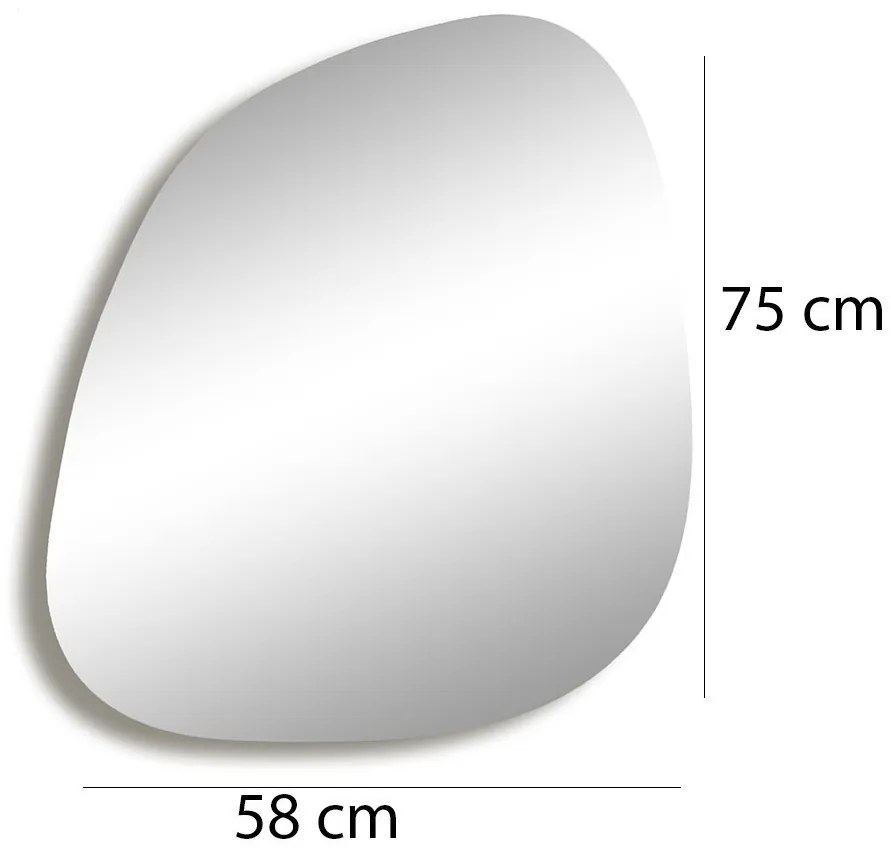 Dekoratívne nástenné zrkadlo Soho 58x75 cm zlaté