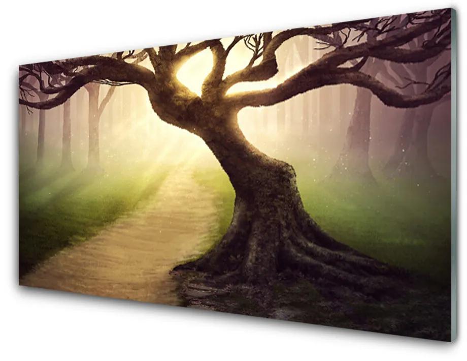 Obraz plexi Strom lúče slnko 100x50 cm