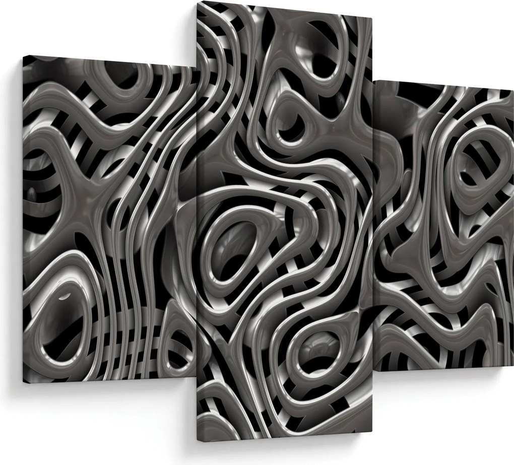 Obraz - Metalická abystrakcia (90x60 cm)
