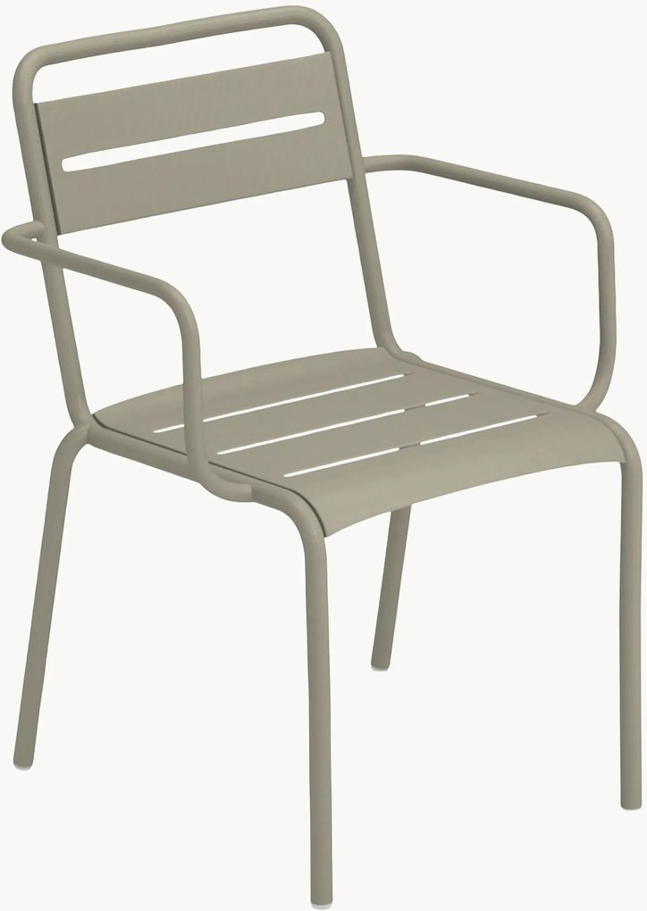 Stohovateľné záhradné stoličky's opierkami Star, 2 ks