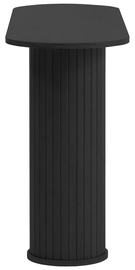 Čierny konzolový stolík 40x130 cm Nola – Unique Furniture