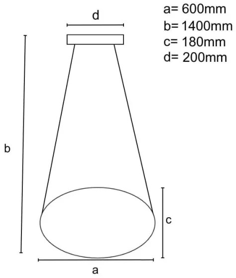 LED Stmievateľný luster na lanku LED/70W/230V 3000-6500K čierna + diaľkové ovládanie