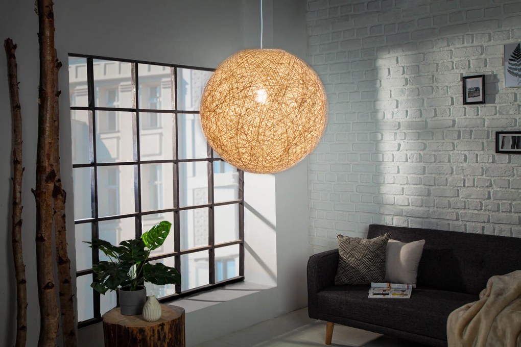 Závesné svetlo Cocooning biele 45cm