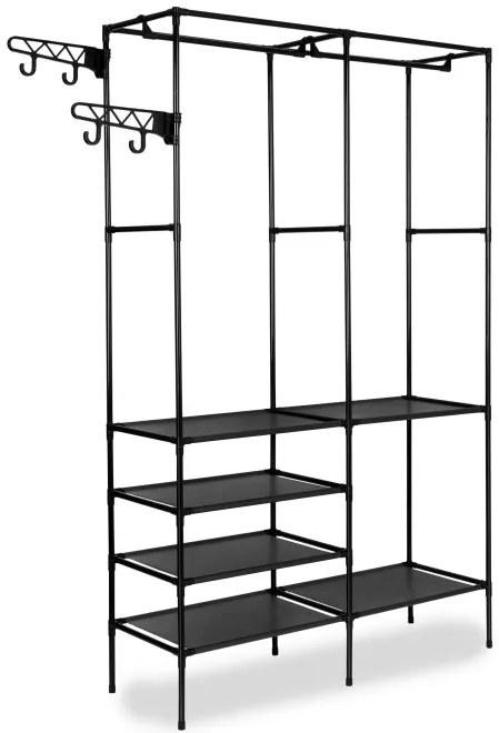 Šatníková skriňa AMELIA čierna