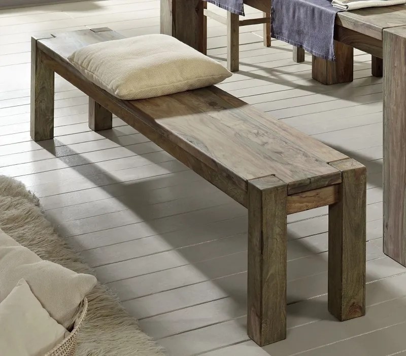 Masiv24 - GREY WOOD Lavica 140x35 cm, palisander