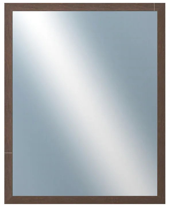 DANTIK - Zrkadlo v rámu, rozmer s rámom 80x100 cm z lišty RETRO hnedá (3144)