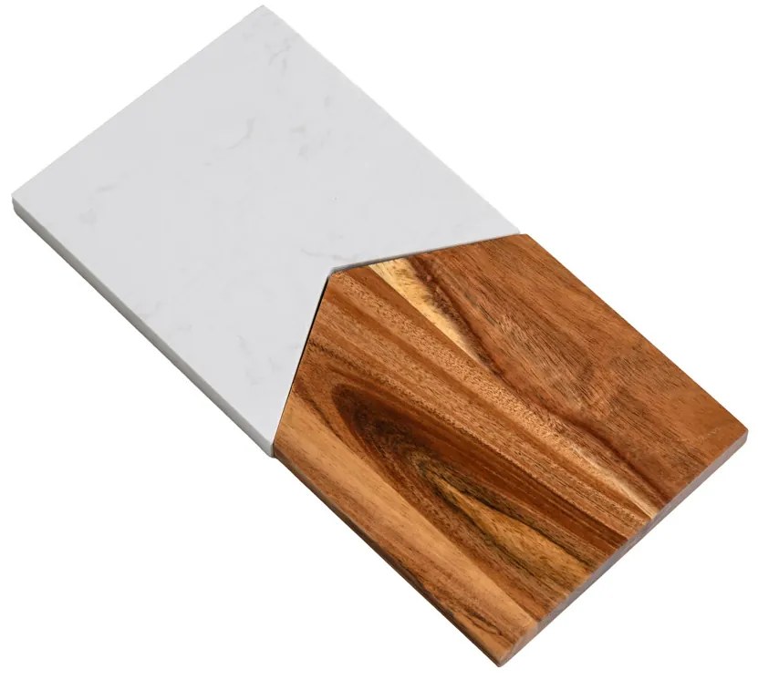 Servírovacia doska z dreva a mramoru GUSTA 30 cm