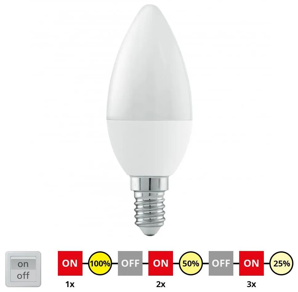 Eglo EGLO 11581 - LED Stmievateľná žiarovka E14/6W/230V - STEPDIMMING teplá biela EG11581