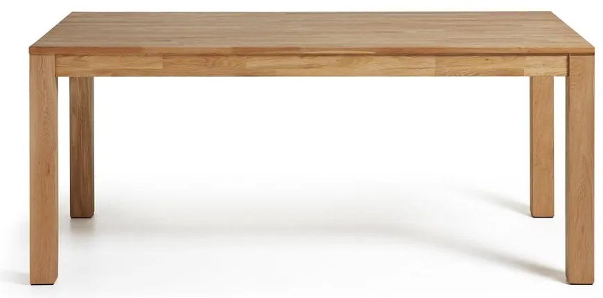 Jedálenský rozkladací stôl z dubového dreva Kave Home, 140 x 90 cm