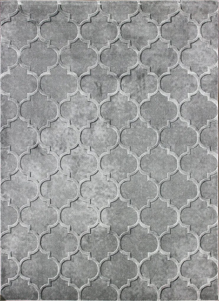 BE Koberec Elite 17391 GREY – sivý obdĺžnikový Rozmer: 120x180 cm
