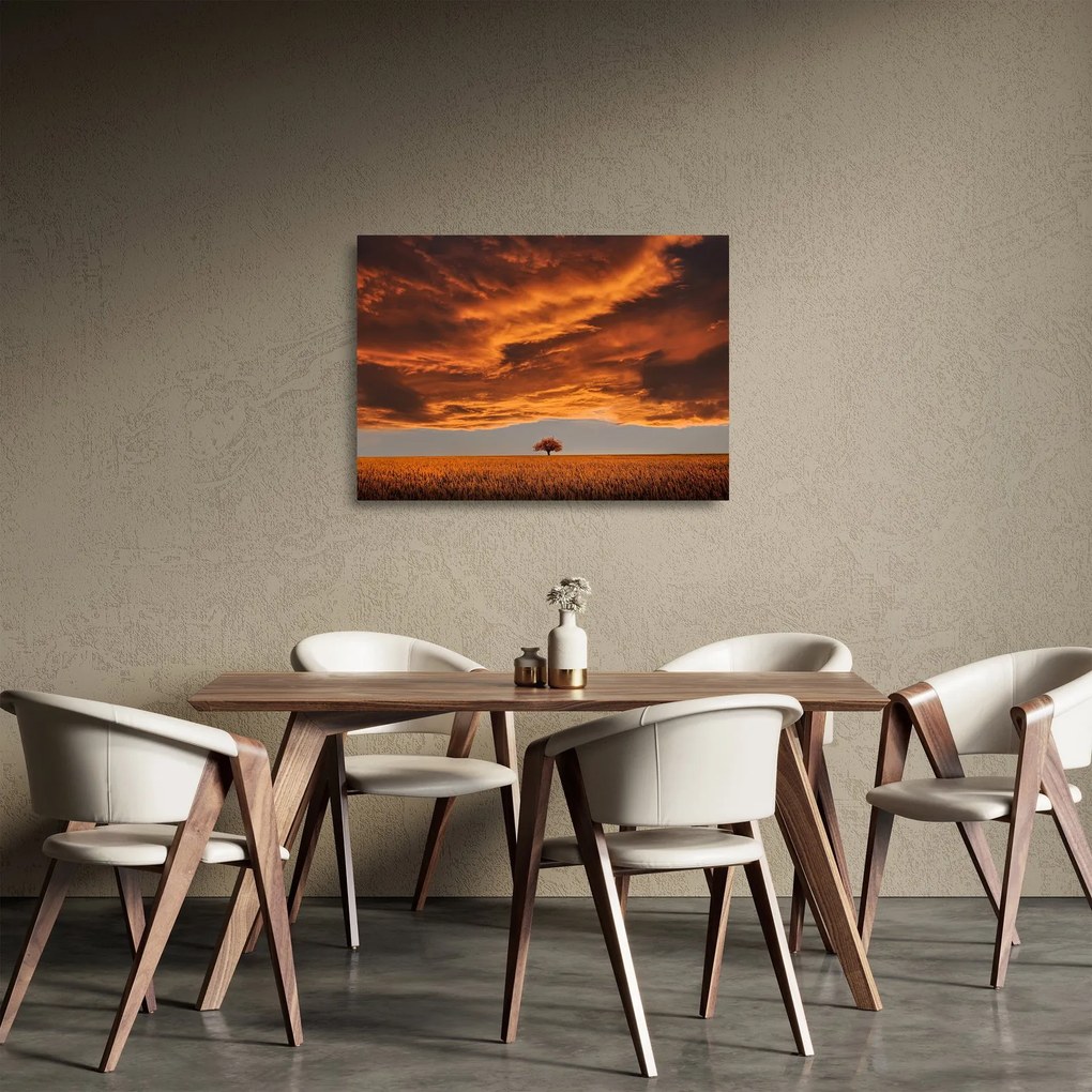 Sklenený obraz mračien (70x50 cm)