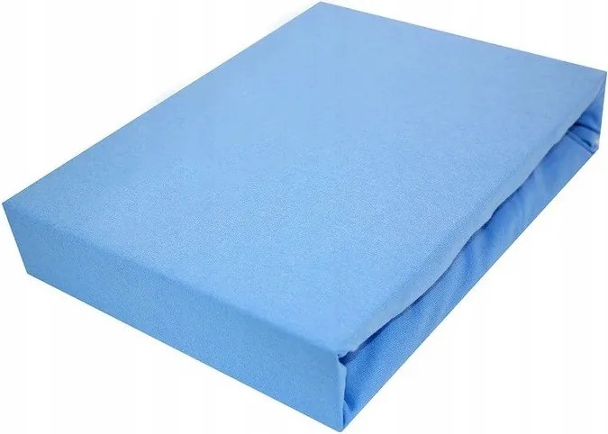 ECOMATRACE Úpletové prestieradlo Jersey modré Rozmery 120x200