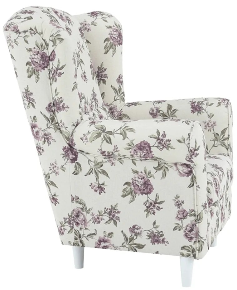 Tempo Kondela Kreslo ušiak, látka rose 18, CHARLOT