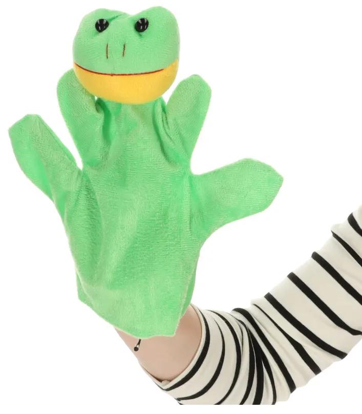 KIK Maňuška plyšový maskot ručná maňuška žaba