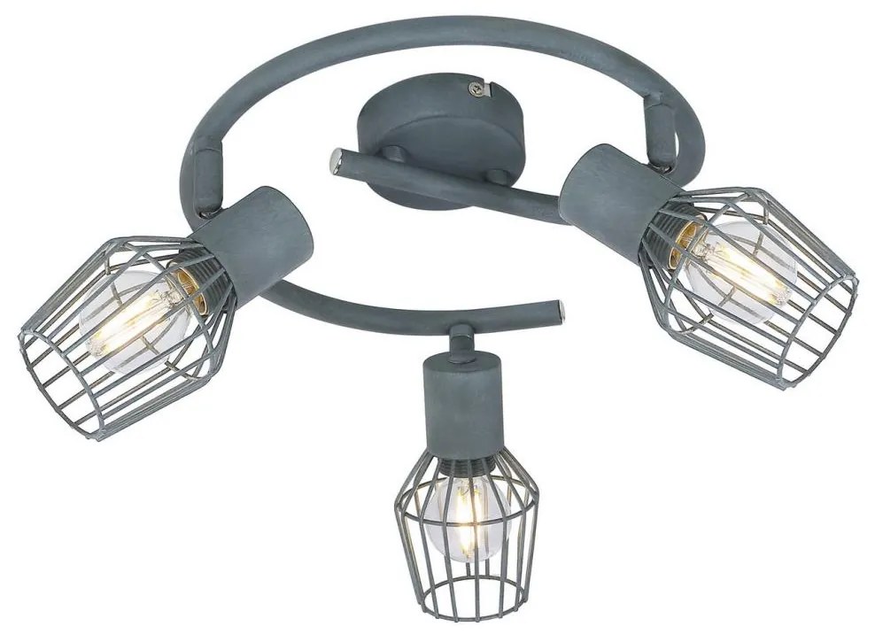 Candellux Bodové svietidlo VIKING 3xE14/40W/230V šedá CA0737