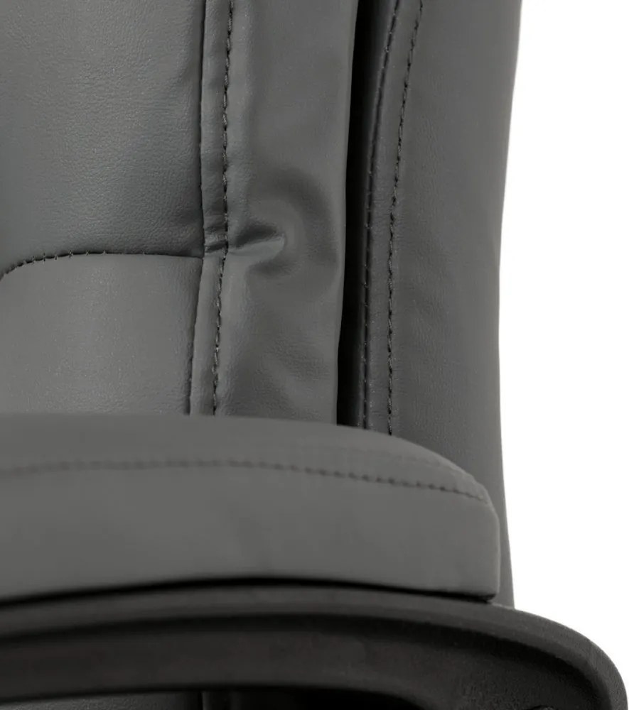 Kancelárske kreslo PEDRO — ekokoža, sivá