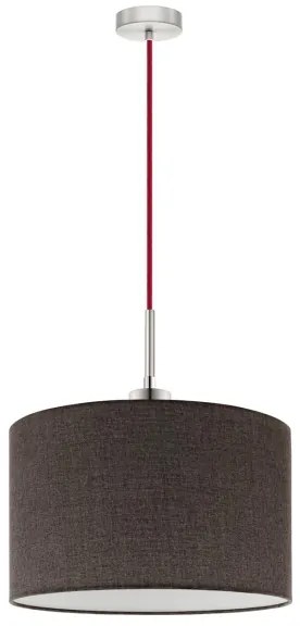 Eglo - LED  Luster na lanku TUNJA 1xE27/60W/230V hnedá