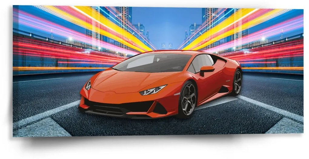 Sablio Obraz Športové auto 2 - 110x50 cm