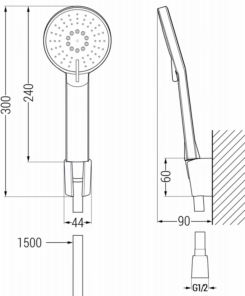 Mexen Royo vaňová sada R40, biela - 72203R40-20