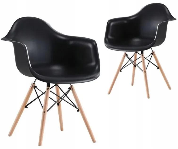 DomTextilu Moderná kuchynská stolička v elegantnej čiernej farbe 14850