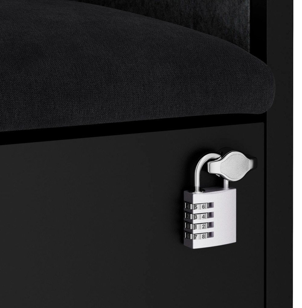 Akustická kabína SALLY MentalBox 1150 mm – čierny korpus, tmavosivé sedadlo