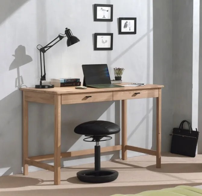 Dizajnový pracovný stôl z dubového dreva Forrest 120cm