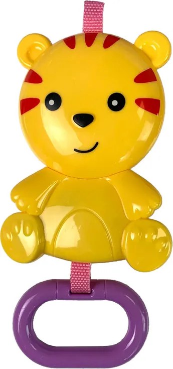 LEAN Toys Hojdacie kreslo 2v1 Blue Tiger Sounds Vibration