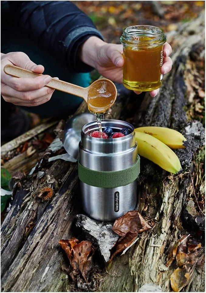 Termoska na jedlo z nehrdzavejúcej ocele v striebornej farbe 400 ml – Black + Blum