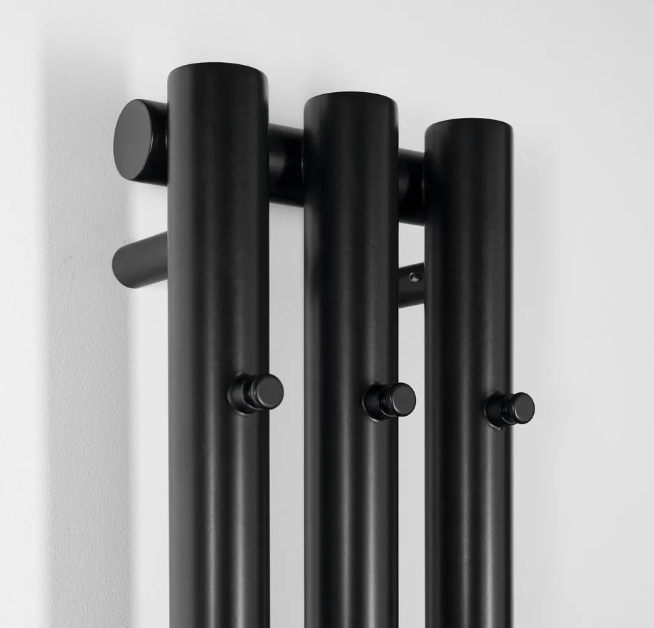 Sapho Sapho, PILON vykurovacie teleso 196x1800mm, so 3 háčikmi, čierna matná, IZ128T