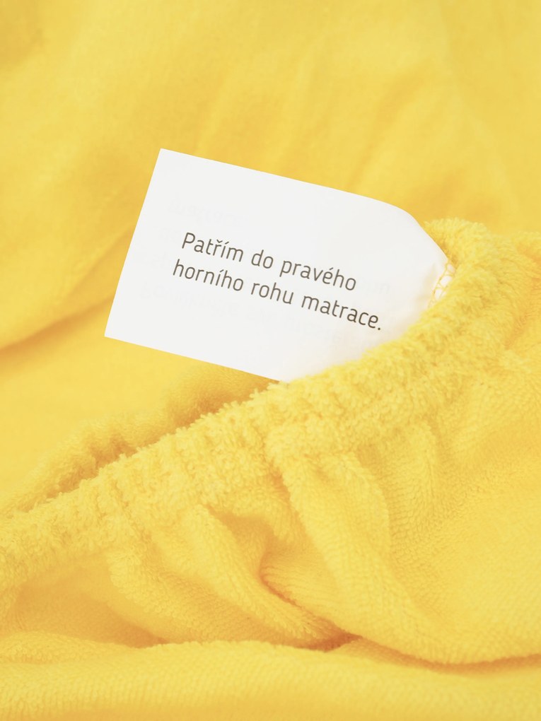 Froté plachta 160 × 200 cm - žltá