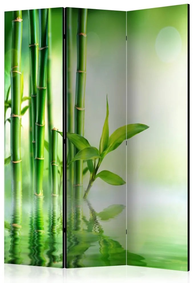 Artgeist Paraván - Green Bamboo [Room Dividers]