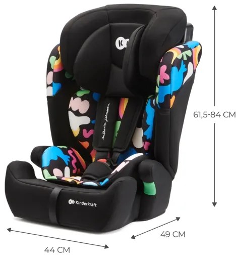 KINDERKRAFT - Autosedačka COMFORT UP i-Size (76-150 cm) pestrofarebná