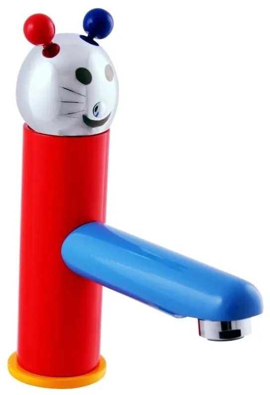 RAV Slezák SE326.0 - Umývadlová batéria JUNIOR 18,2 cm červená/modrá