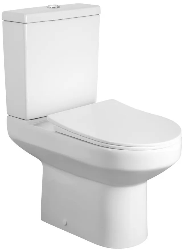Aqualine Aqualine, VERMET WC kombi mísa, spodný/zadný odpad, biela, VR038