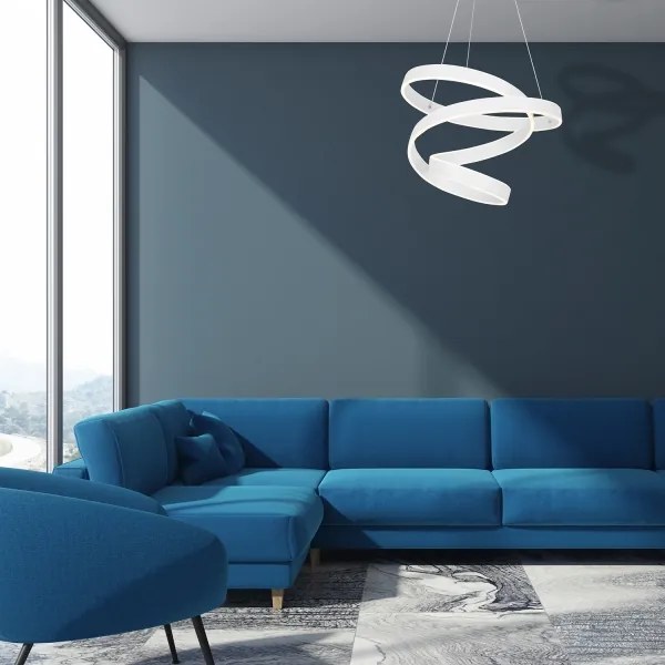 LED Luster na lanku ANDROMEDA LED/45W/230V