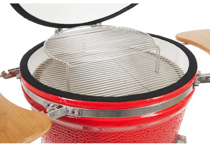 Kamado Keramický gril MAMUT SET 56cm Červený